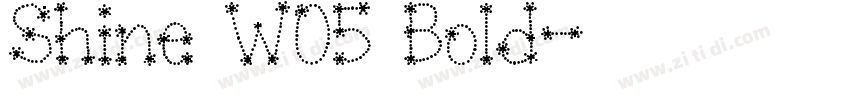 Shine W05 Bold字体转换